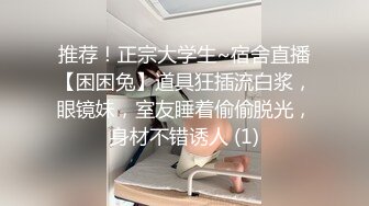 推荐！正宗大学生~宿舍直播【困困兔】道具狂插流白浆，眼镜妹，室友睡着偷偷脱光，身材不错诱人 (1)