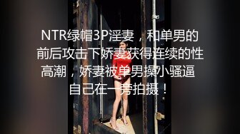 NTR绿帽3P淫妻，和单男的前后攻击下娇妻获得连续的性高潮，娇妻被单男操小骚逼 自己在一旁拍摄！